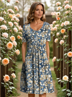 Georgina – Elegante Bloemenjurk met Flatterend Silhouet | Pinky Posh Boutique