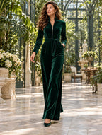 Lorena Jumpsuit Dames | Wijde Pijpen & Hoge Taille | Pinky Posh Boutique