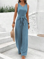 Sofia Elegante Jumpsuit Dames | Strak & Mouwloos | Pinky Posh Boutique