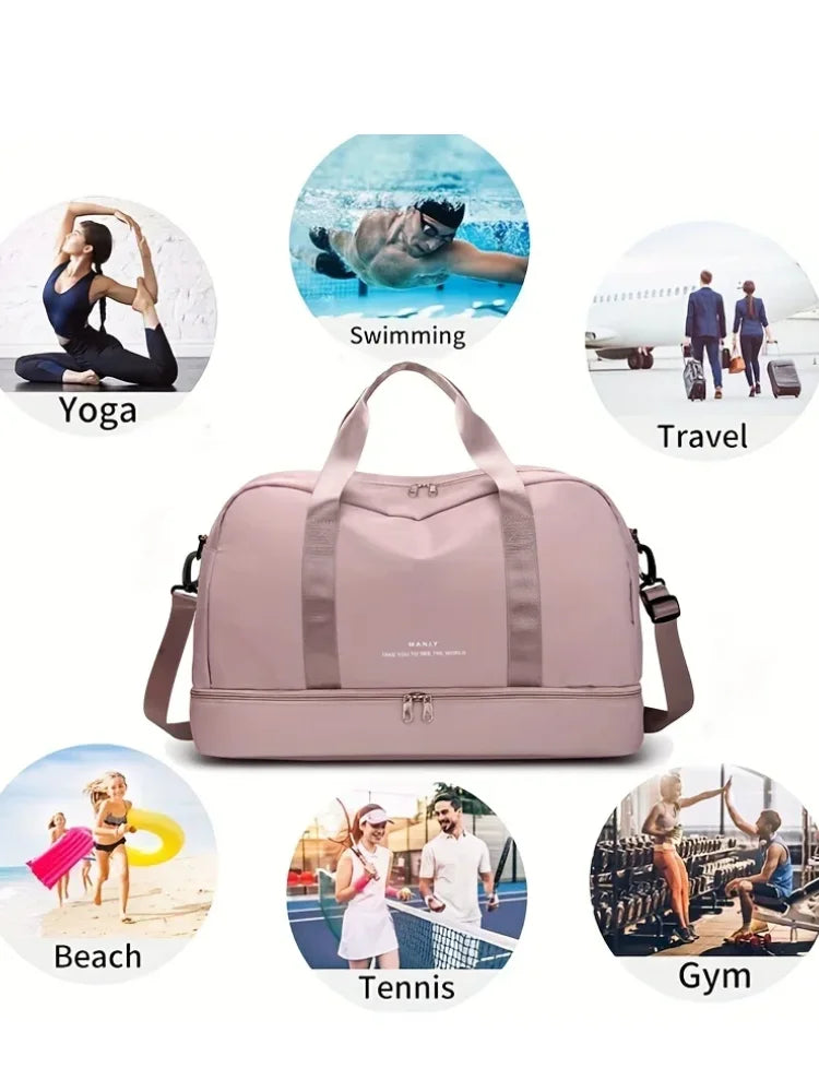 Reistas, sporttas, weekendtas met schouderband voor sport en overnachtingen | Pinky Posh Boutique